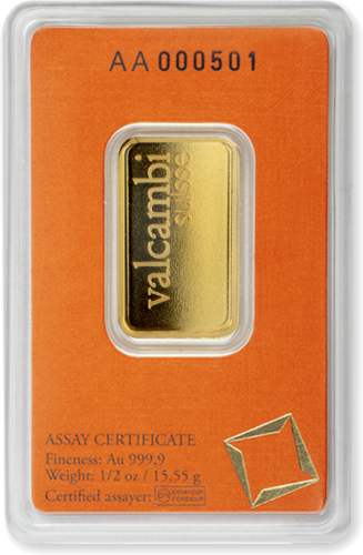 1/2 oz Investment Gold Bar Valcambi (3)