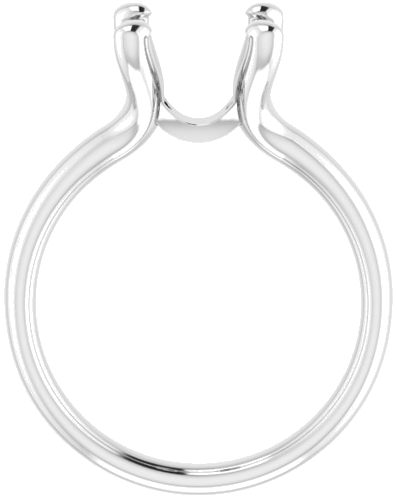 Sužadėtuvių Žiedas „Solitaire“ 14k white gold Round 9mm (2)