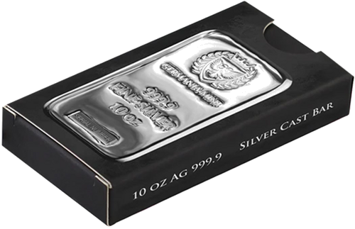 10 oz Silver Bar Germania Mint (4)