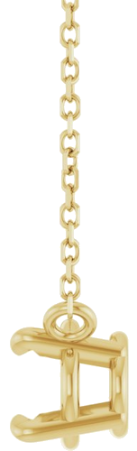 Pakabukas „Solitaire“ 585 Geltonojo Aukso Oval 8mm x 6mm (3)