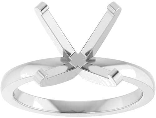 Sužadėtuvių Žiedas „Solitaire“ 585 Baltojo Aukso Round 11.2mm (3)