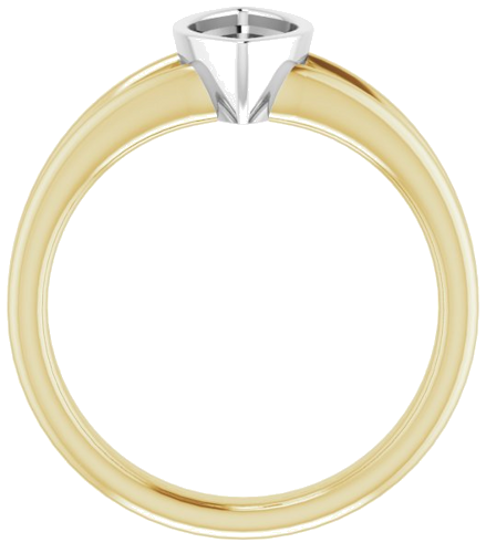 14K Yellow   White 10x5 mm Marquise Engagement Ring Mounting (2)