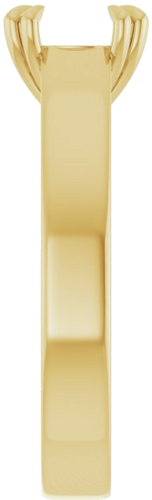 14K Yellow 7.4 mm Round Engagement Ring Mounting (4)