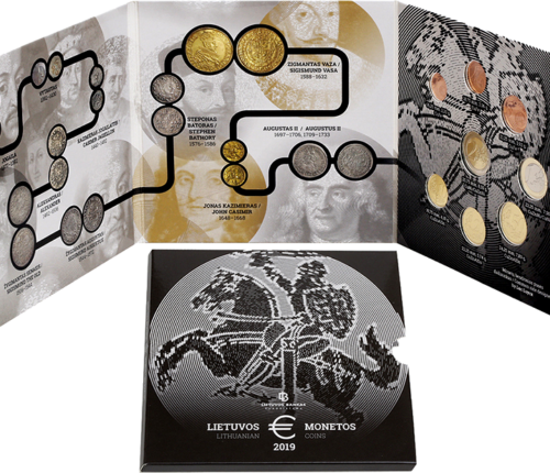 2019 Литва Комплект евро монети (BU) (2)
