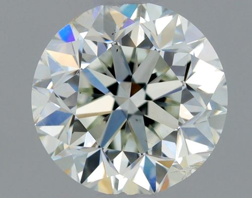 0.9 carat Very Light  Green-SI2 GD cut Natūralus Round Deimantas (1)