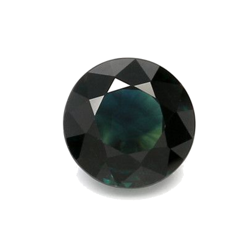 2.21 carat BLUE BRILLIANTSTEP cut Round Safyras (1)