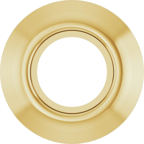 14K Yellow 3.4 mm Round Bezel-Set Slide Pendant Mounting (1)