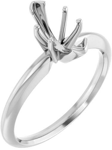 Sužadėtuvių Žiedas „V-End Solitaire“ 585 Baltojo Aukso Marquise 10mm x 5mm (1)