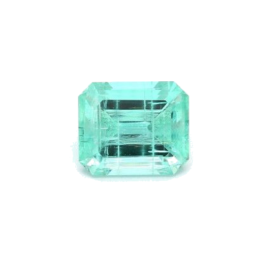 2.87 carat GREEN STEP cut Octagonal Smaragdas (1)