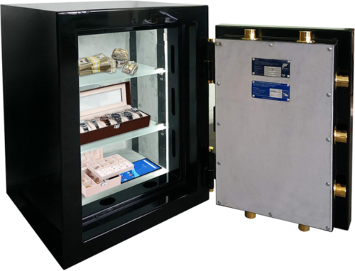 Сейф огневзломостойкий CLE II 68E White/Black Gold (290 кг) (4)