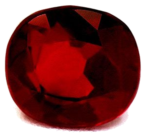 1.04 carat RED Cushion Rubinas (1)