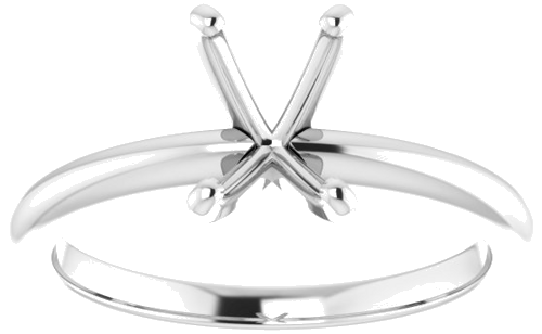 Sužadėtuvių Žiedas „Solitaire“ 585 Baltojo Aukso Emerald 7mm x 5mm (3)