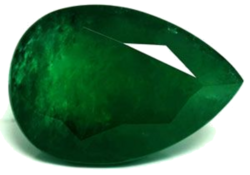 16.23 carat GREEN Pear Smaragdas (1)