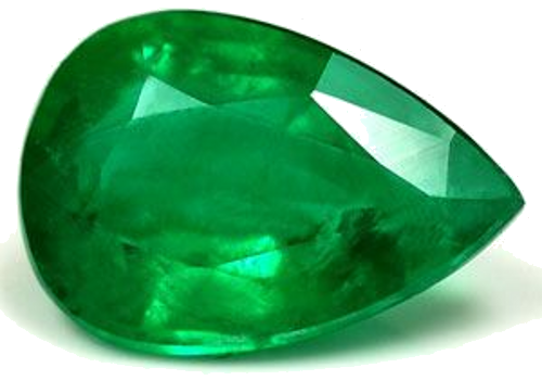 0.84 carat GREEN Pear Smaragdas (1)