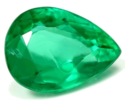 2.23 carat GREEN Pear Smaragdas (1)