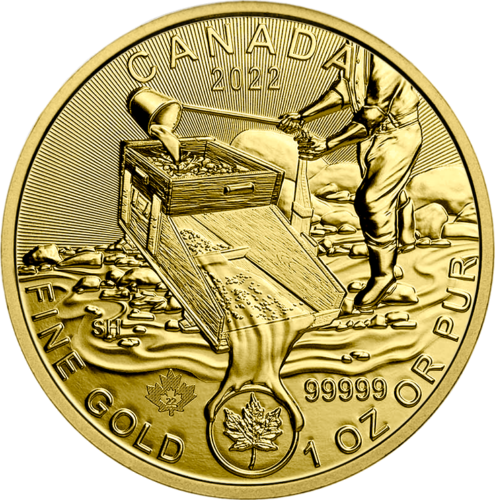 1 oz Klondike Gold Rush 2022 Canada (99999) Gold Coin (3)