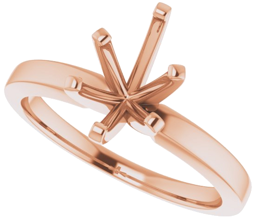 Sužadėtuvių Žiedas „Solitaire“ 585 Rožinis Aukso Pear Shape 9mm x 6mm (5)