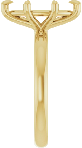 14K Yellow 12x6 mm Marquise Solitaire Engagement Ring Mounting (4)