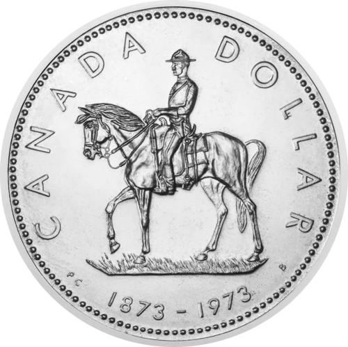 1 doleris 1973 Kanada Elžbieta II sidabrinė moneta (1)