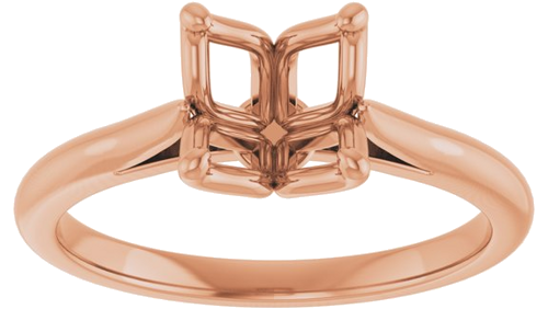 Sužadėtuvių Žiedas „Solitaire“ 14k rose gold Round 7.4mm (3)