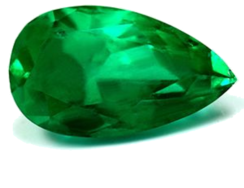 2.89 carat GREEN Pear Smaragdas (1)