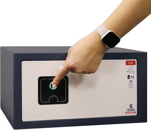 Namų seifas Griffon S.20 Fingerprint (16 kg) (2)