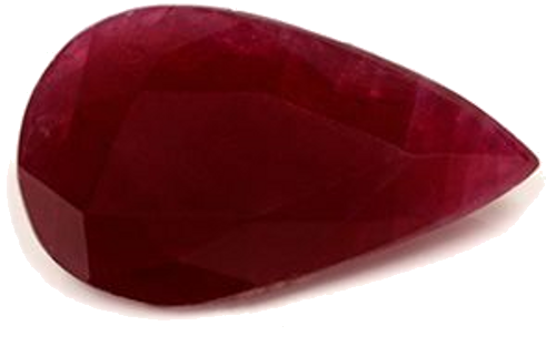 4.58 carat RED Pear Rubinas (1)