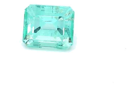 1.49 carat GREEN STEP cut Octagonal Smaragdas (1)