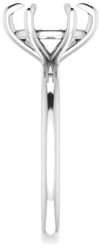 Sužadėtuvių Žiedas „Solitaire“ 585 Baltojo Aukso Round 8.8mm (4)