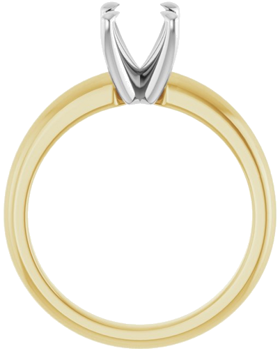 Sužadėtuvių Žiedas „Solitaire“ 585 Baltojo Ir Geltonojo Aukso Oval 8mm x 6mm (2)