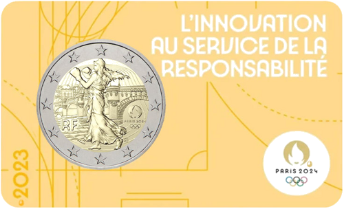 2023 France Paris 2024 Olympic Games 2 Euro BU Coin (10)