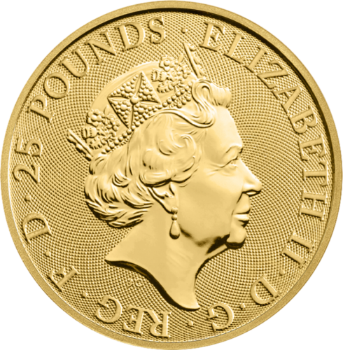 1 oz Tudor Beasts Yale of Beaufort 2023 Great Britain Gold Coin (2)