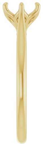 Sužadėtuvių Žiedas „Solitaire“ 417 Geltonojo Aukso Round 6.5mm (4)