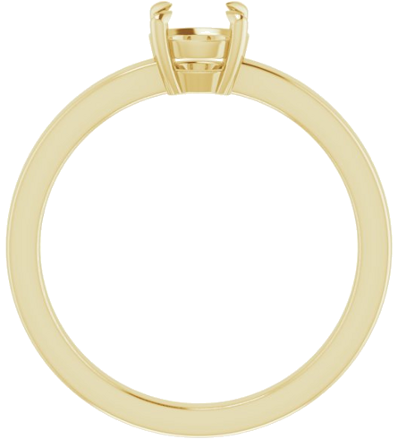 14K Yellow 5.5 mm Round Solitaire Engagement Ring Mounting (2)