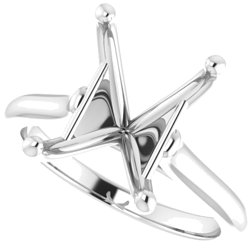 Sužadėtuvių Žiedas „Solitaire“ 585 Baltojo Aukso Emerald 11mm x 9mm (5)