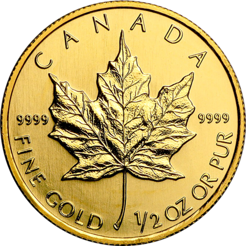 1/2 oz Maple Leaf Canada Gold coin (Mix year) (1)