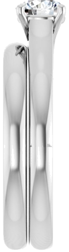 14K White 5.2 mm Round Solitaire Engagement Ring Mounting (9)