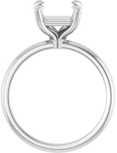 Sužadėtuvių Žiedas „Solitaire“ 585 Baltojo Aukso Square 7mm (2)