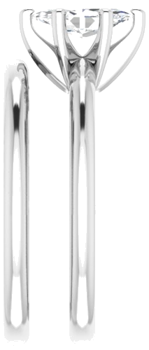 Sužadėtuvių Žiedas „Solitaire“ 585 Baltojo Aukso Marquise 8mm x 4mm (9)