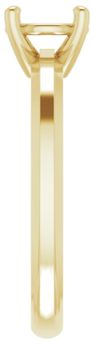 Sužadėtuvių Žiedas „Solitaire“ 585 Geltonojo Aukso Round 6.5mm (4)