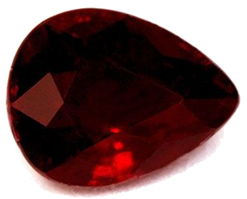 2.05 carat RED Pear Rubinas (1)