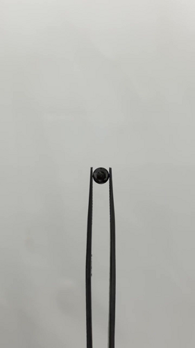 0.54 carat Fancy Black-VVS2 Excellent cut Natūralus Round Deimantas (1)