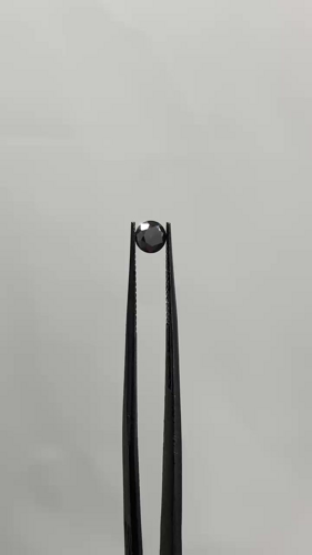 0.5 carat Fancy Black-VVS2 Excellent cut Natūralus Round Deimantas (1)