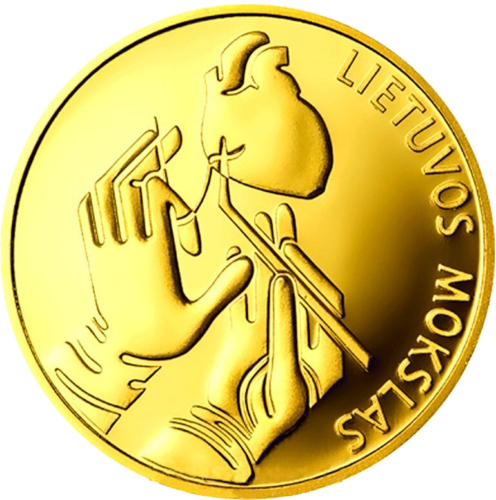 2012 Хирургия Литва 10 литов золотая монета (1)