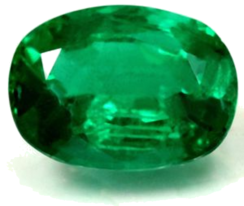 1.83 carat GREEN Cushion Smaragdas (1)