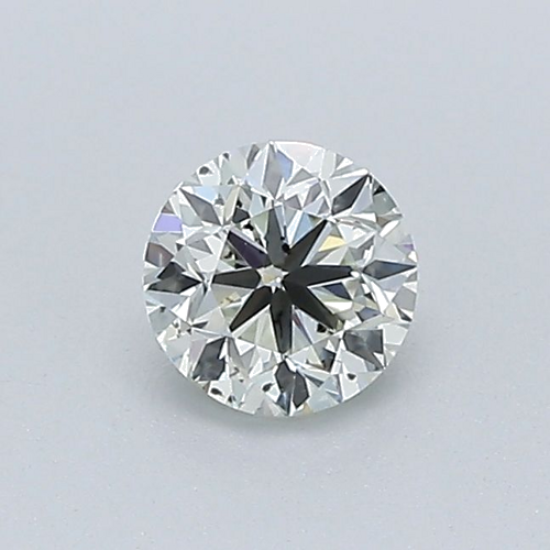 0.41 carat Very Light Greenish Yellow Green-SI2 GD cut Natūralus Round Deimantas (1)