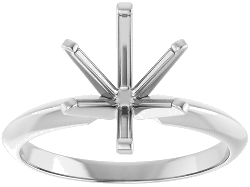 Sužadėtuvių Žiedas „Solitaire“ 585 Baltojo Aukso Oval 10mm x 8mm (3)