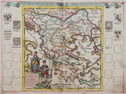 Map of Greece and the Balkans, Elias Baeck, 1721–1750 (1)