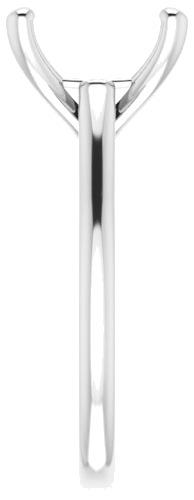 Platinum 11 mm Cushion Solitaire Engagement Ring Mounting (4)