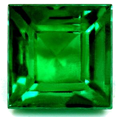 1.34 carat GREEN Square Smaragdas (1)